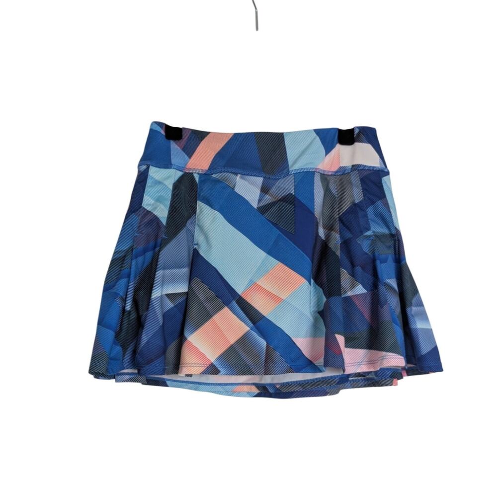Athleta Small Skirt Skort Mini Flare Ruffle Athletic Sport Workout Geometric